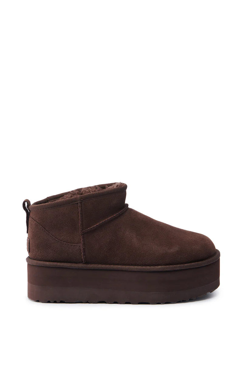UGG CLASSIC ULTRA MINI PLATFORM IN BROWN - Image 3