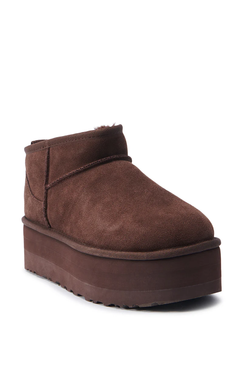 UGG CLASSIC ULTRA MINI PLATFORM IN BROWN - Image 4