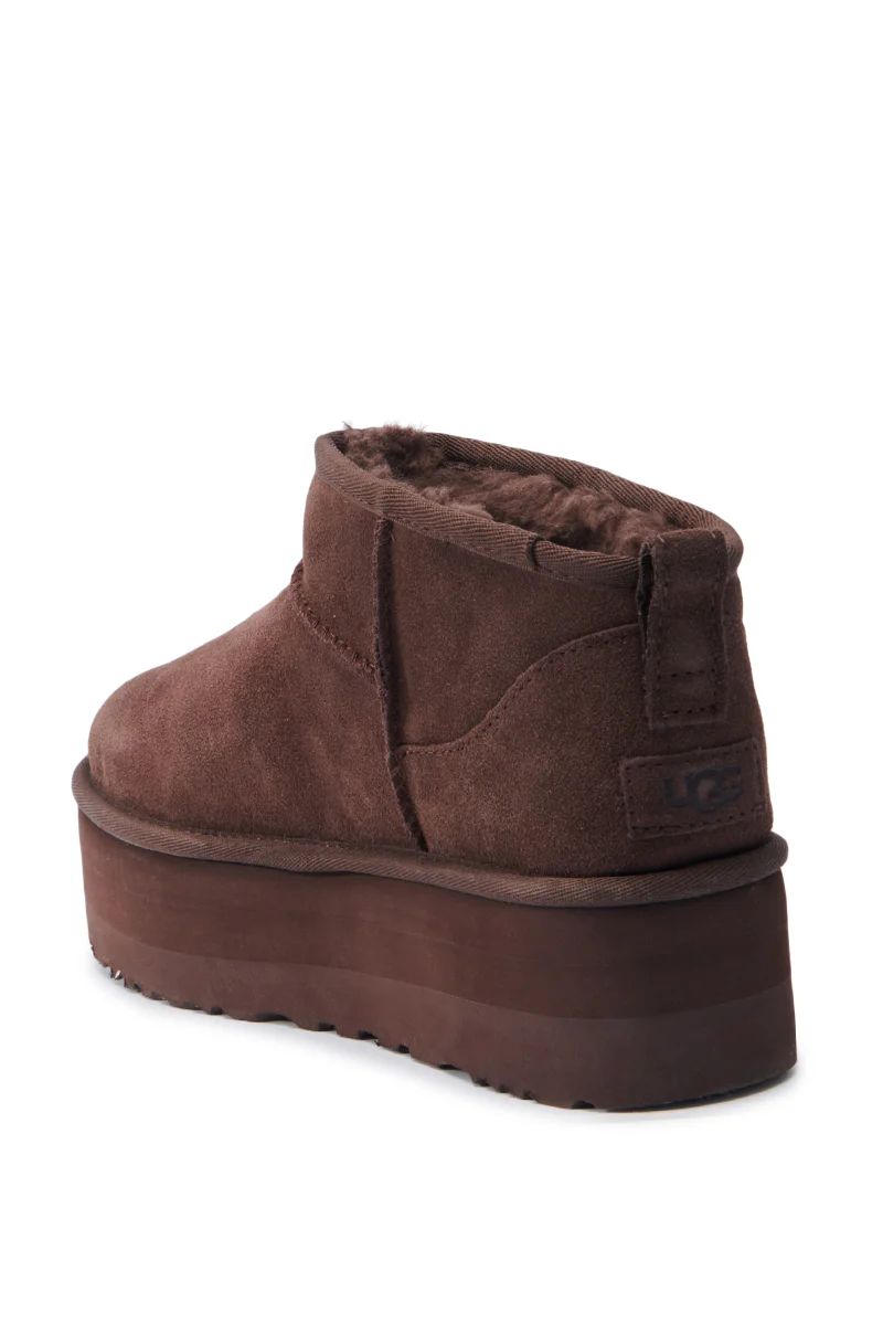 UGG CLASSIC ULTRA MINI PLATFORM IN BROWN - Image 5