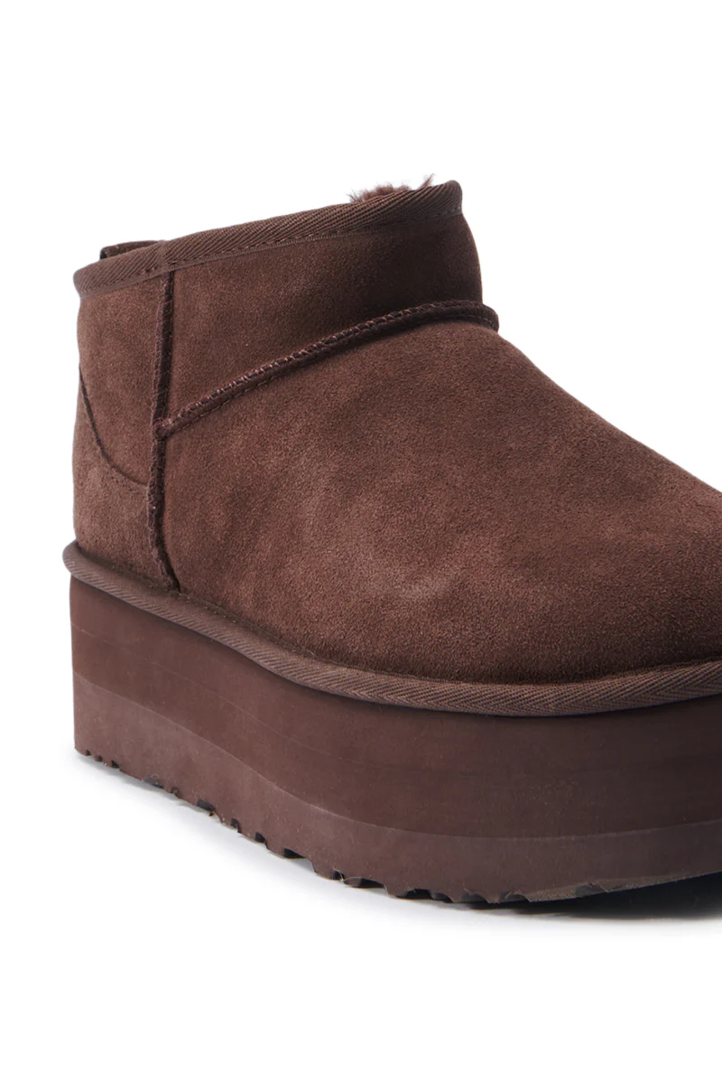 UGG CLASSIC ULTRA MINI PLATFORM IN BROWN - Image 6