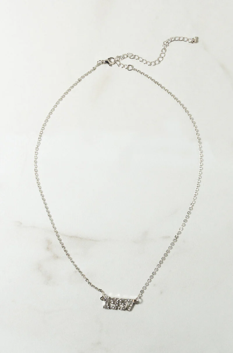 2000 RHINESTONE YEAR NECKLACE - Image 3