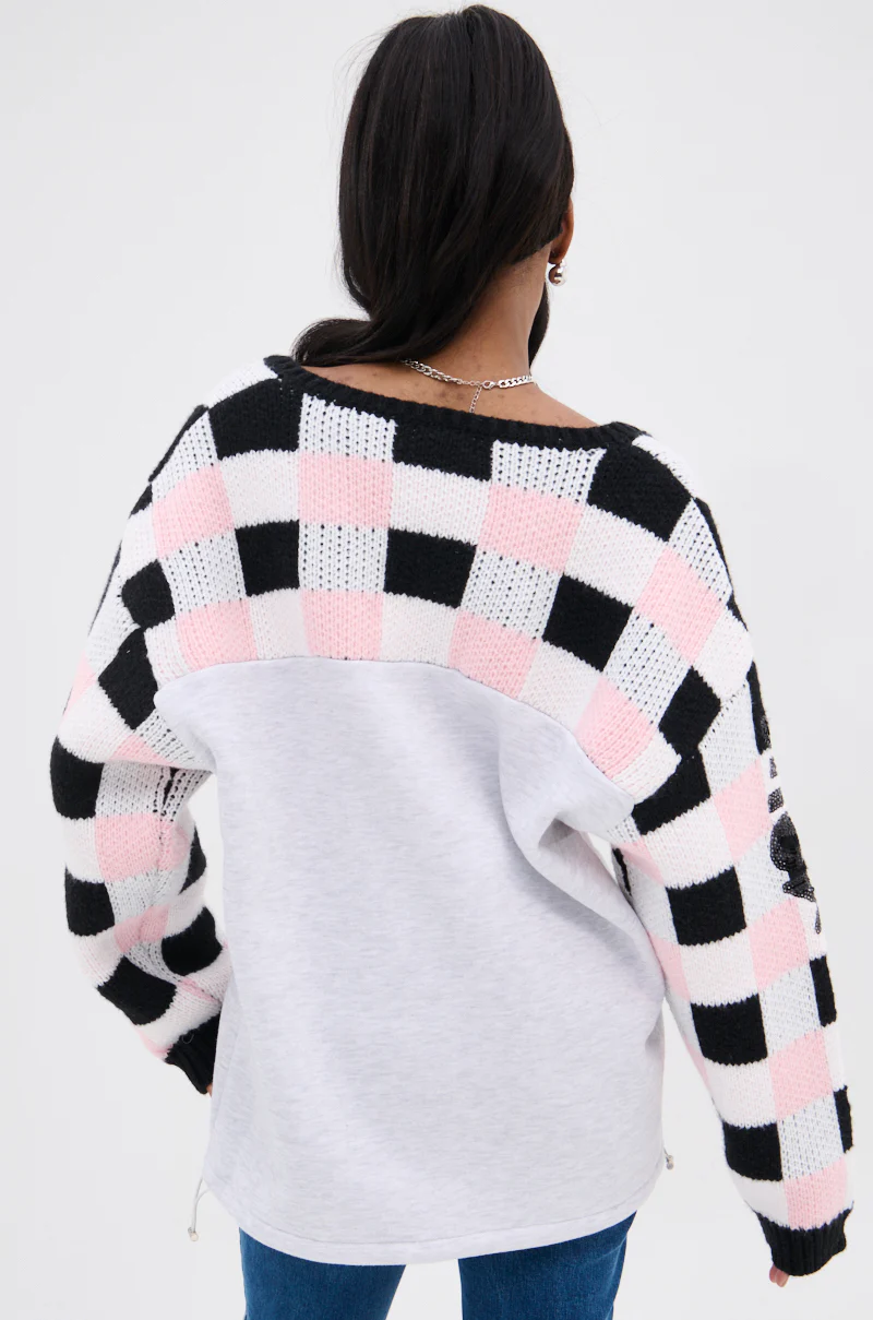 42 SEQUIN PATCHWORK SWEATER - Image 9