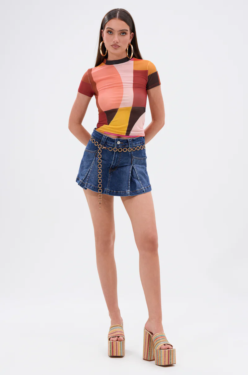 ABSTRACT THOUGHTS MESH SHORT SLEEVE TEE - Image 6
