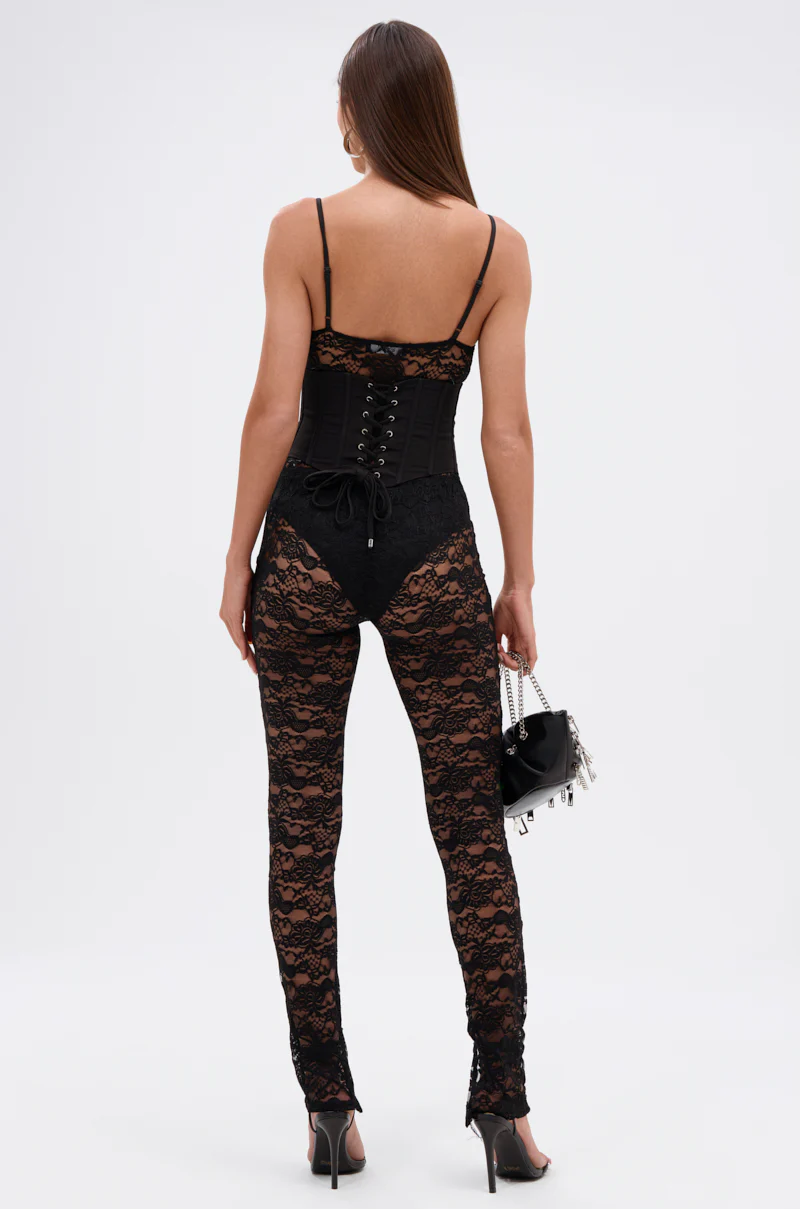 ACTING BRAND NEW LACE JUMPSUIT WITH CORSET BELT - Image 5