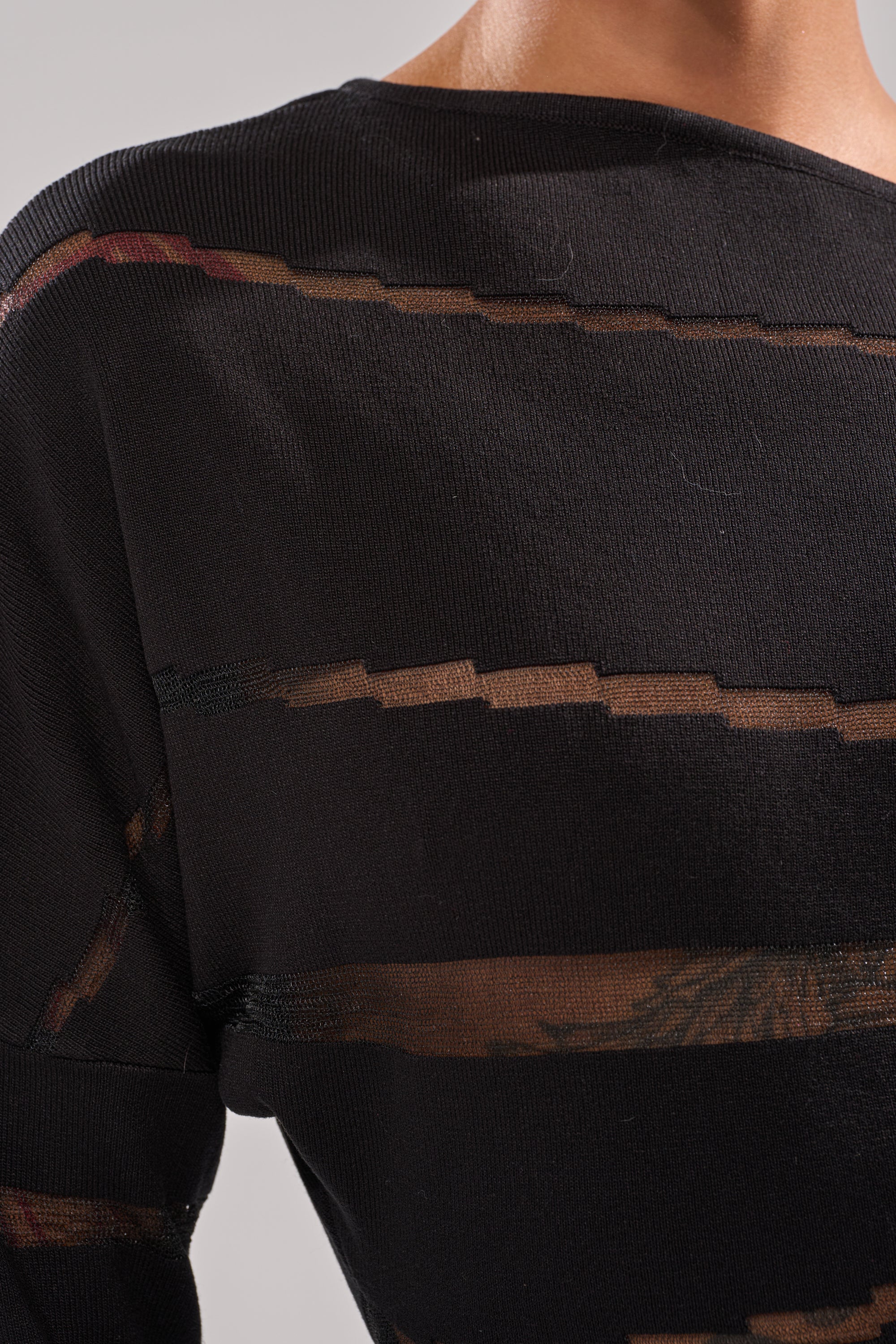 AFTER DARK STRIPED MINI DRESS - Image 10