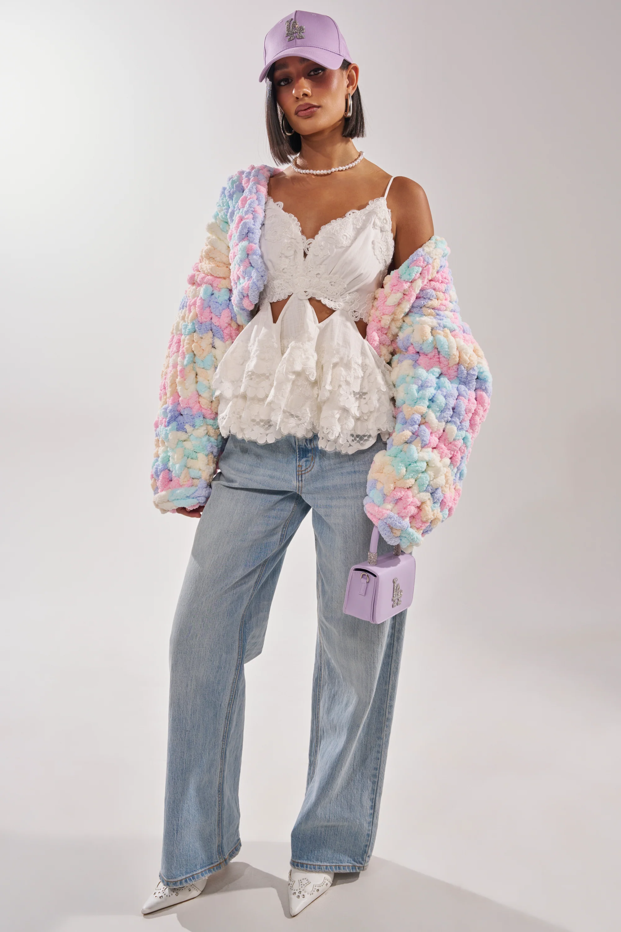 ALIA CHUNKY CHENILLE KNIT CARDIGAN - Image 10