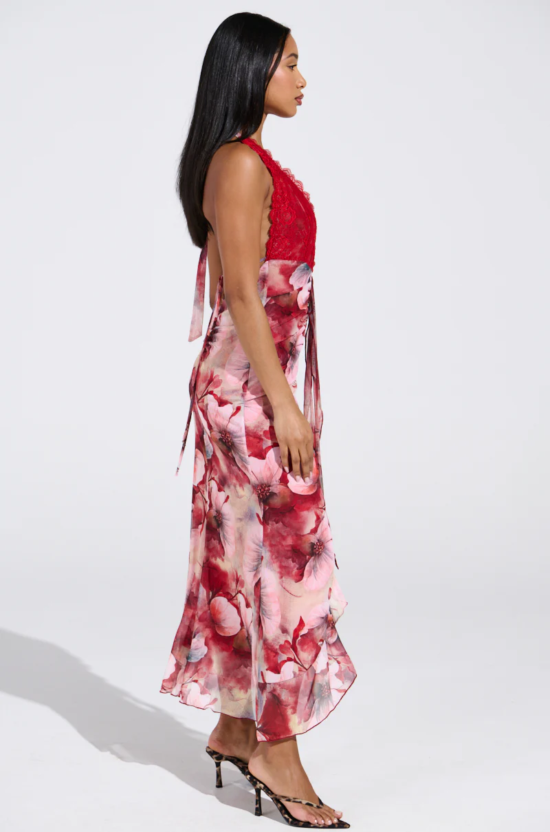 ALIA FLORAL MIDI DRESS - Image 3