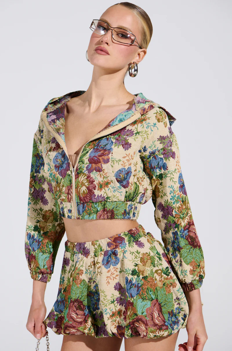 ALL ABOUT ME FLORAL BOMBER JACKET - Image 3