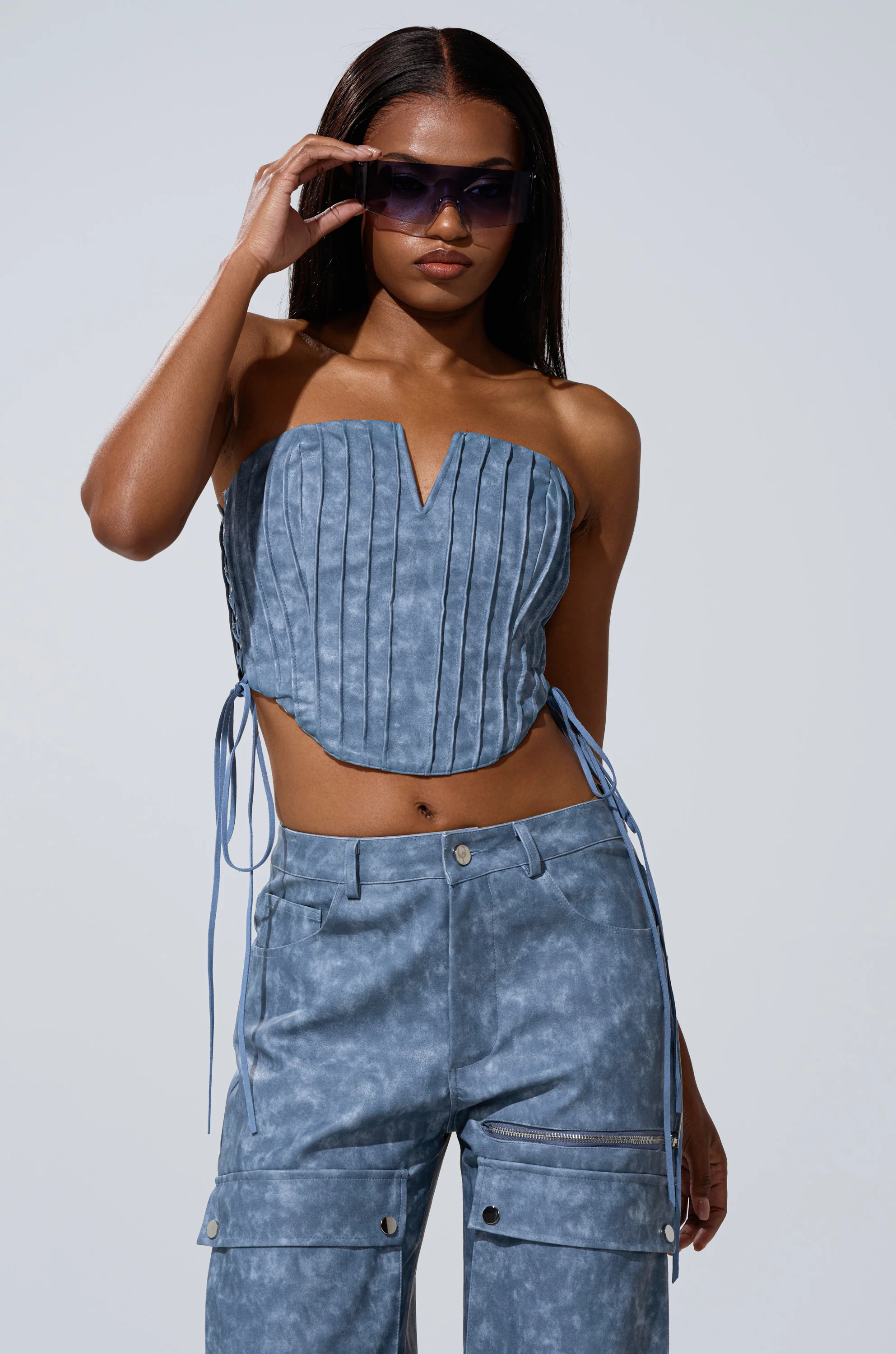 ALL AROUND THE CITY PU CORSET - Image 2