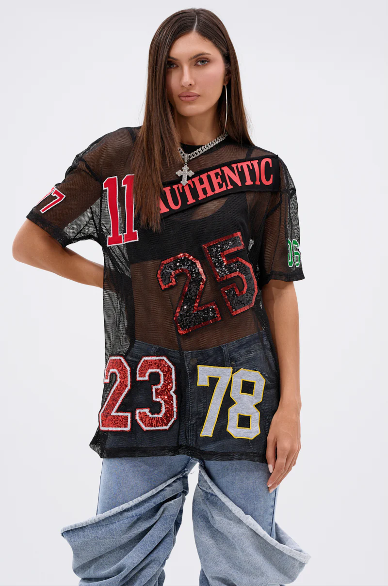 ALL DEM NUMBERS MESH TSHIRT - Image 2