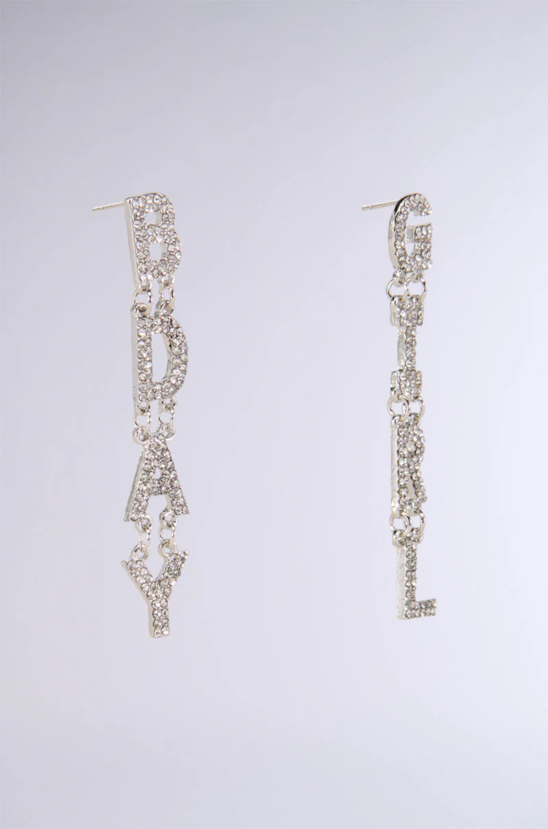 ALL EYES ON ME RHINESTONE DROP EARRINGS - Image 4