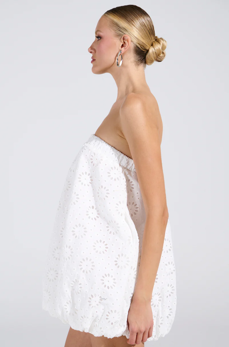 ALL FOR LOVE BUBBLE MINI DRESS - Image 3
