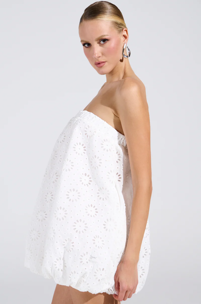 ALL FOR LOVE BUBBLE MINI DRESS - Image 4