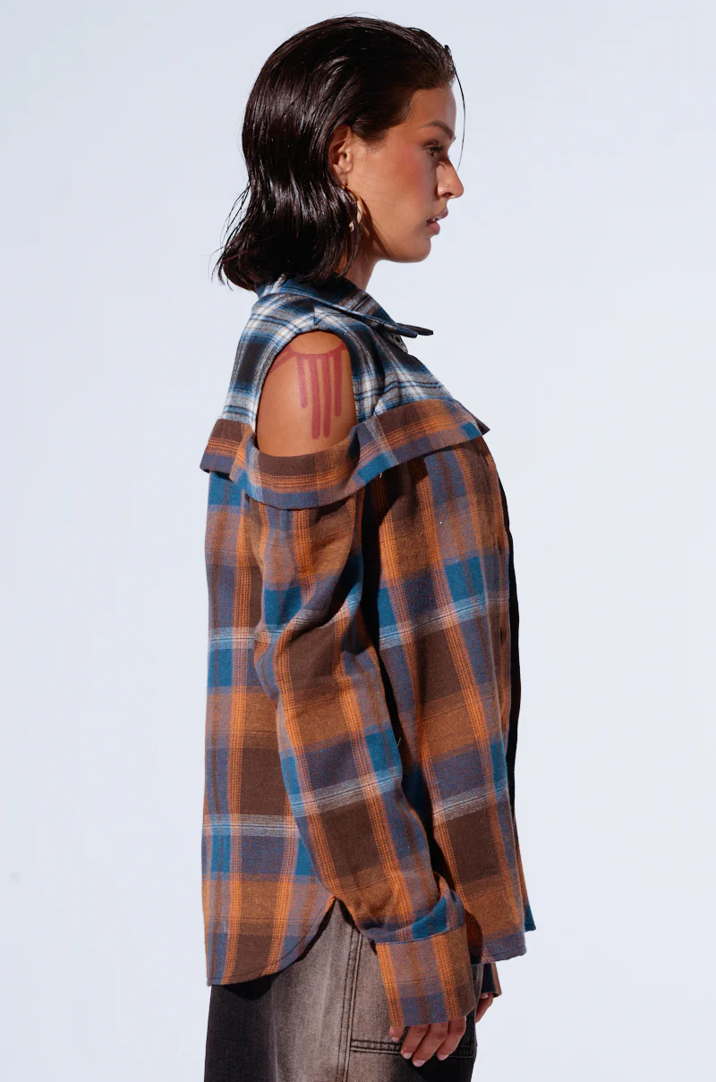 ALL IN A DAYS WORK BUTTON DOWN FLANNEL SHIRT - Image 3