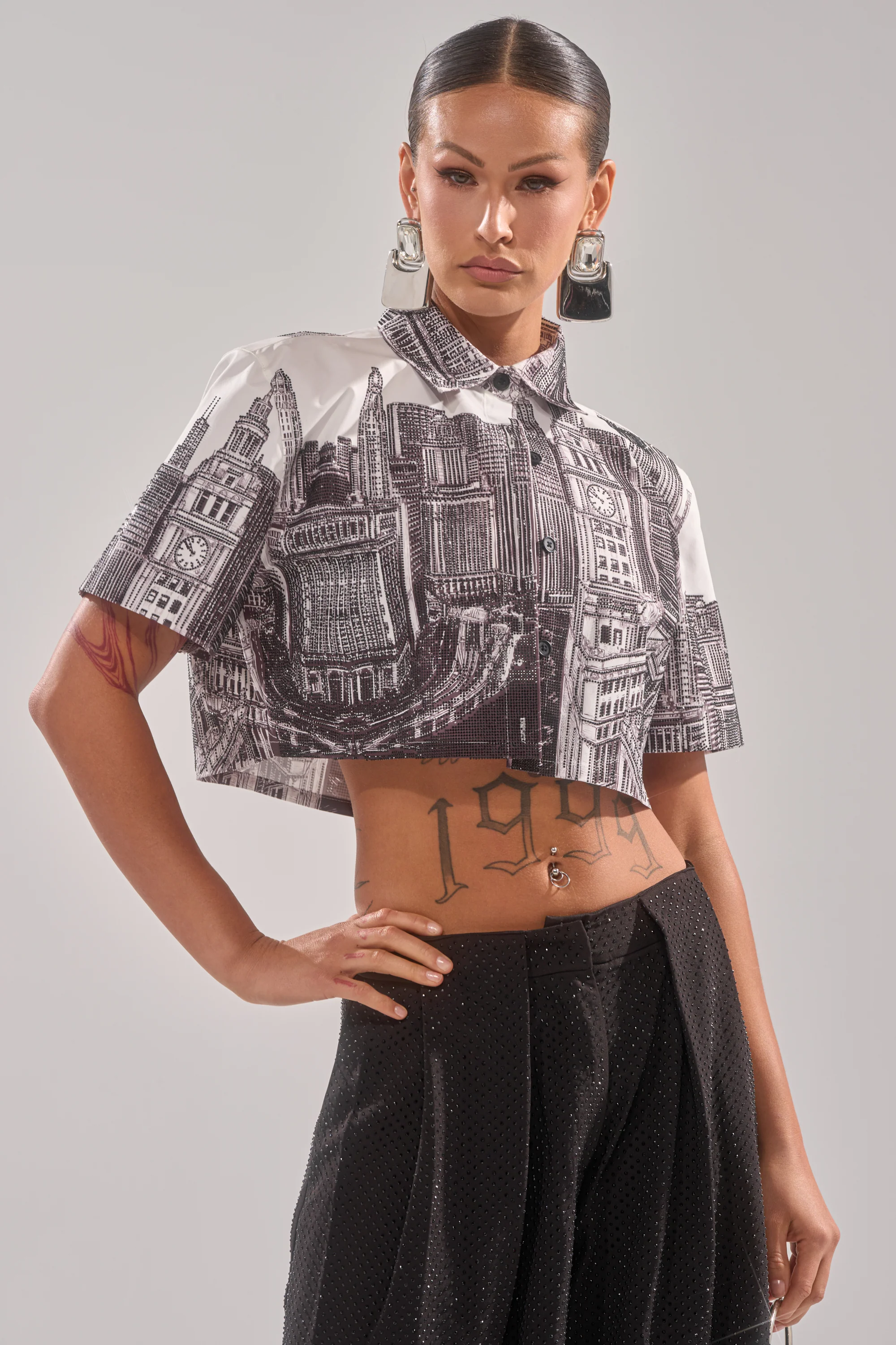 ALL OVER THE CITY BUTTON DOWN
