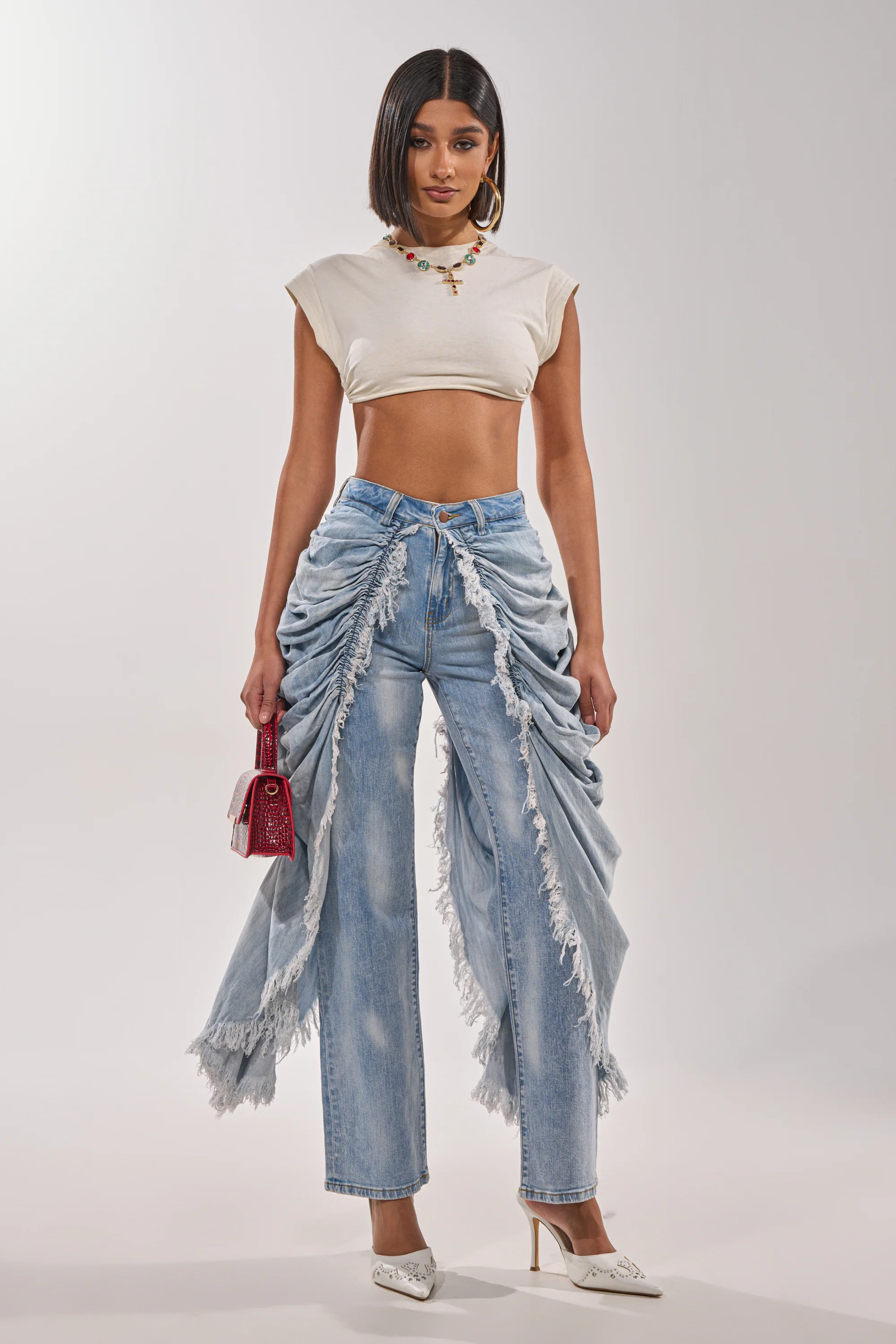 ALL OVER THE PLACE DENIM PANT - Image 2