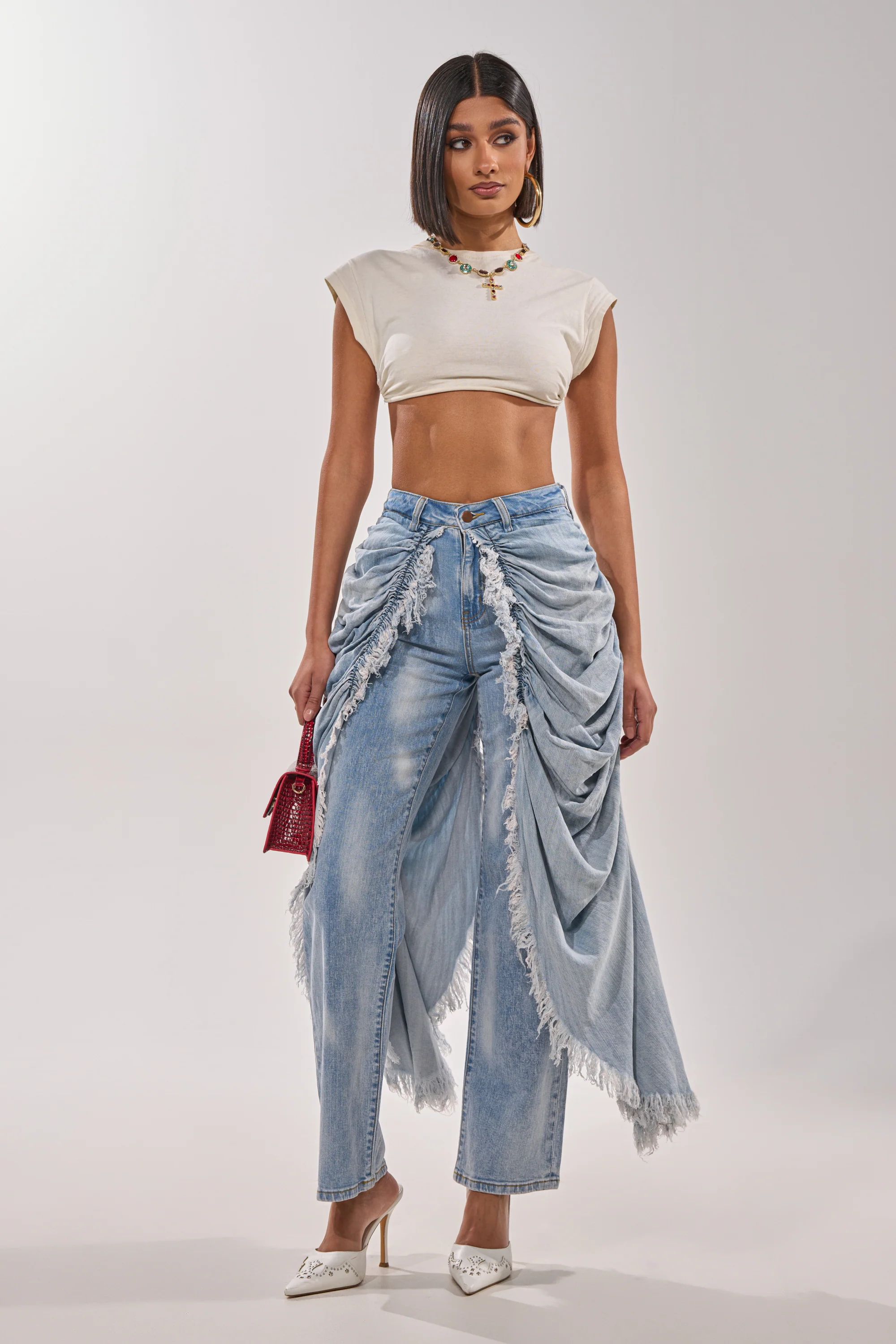 ALL OVER THE PLACE DENIM PANT - Image 6