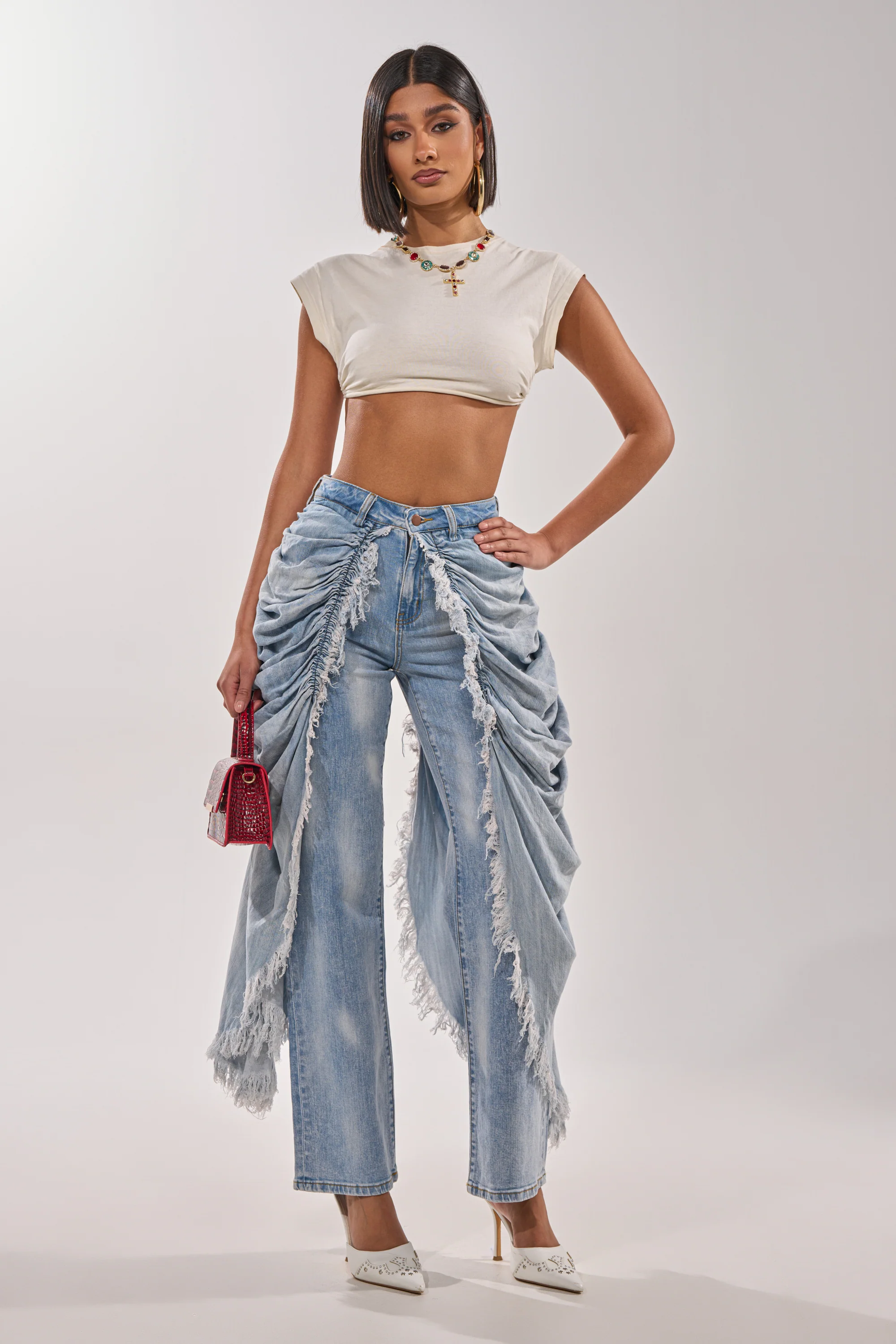 ALL OVER THE PLACE DENIM PANT - Image 7
