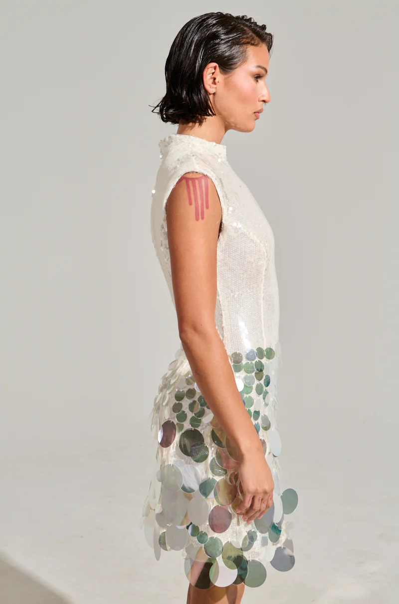 ALL THE RIGHT WAYS SEQUIN MINI DRESS - Image 4