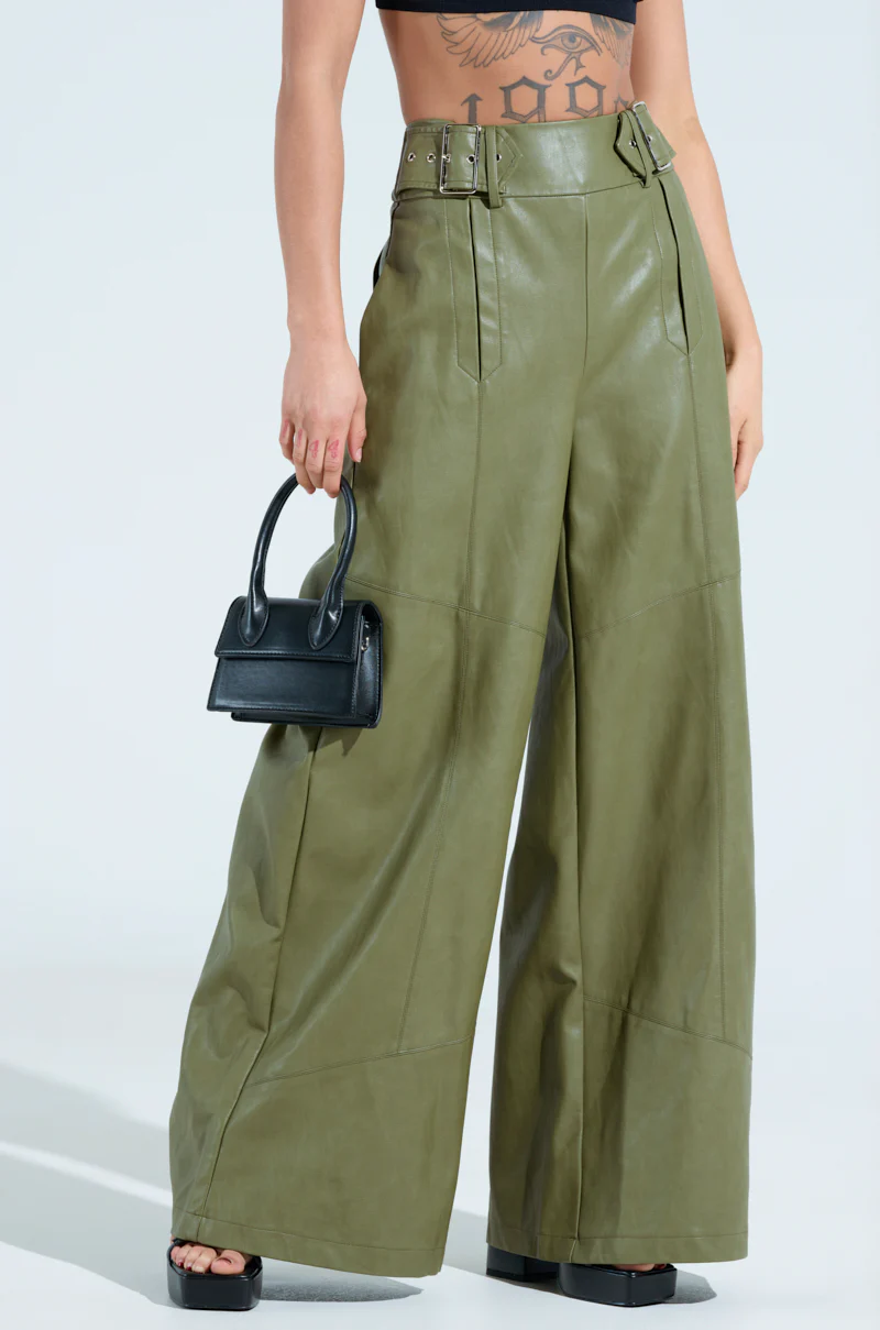 AMY TROUSER IN OLIVE - Image 2