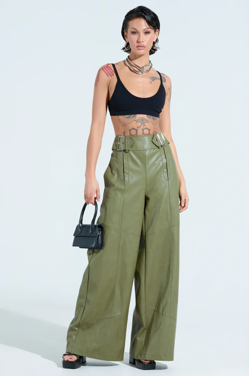 AMY TROUSER IN OLIVE - Image 5