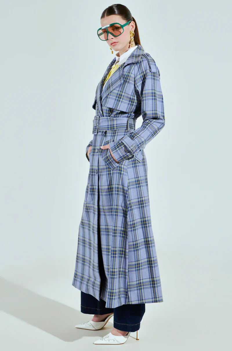 ARLETTE PLAID TRENCH - Image 6