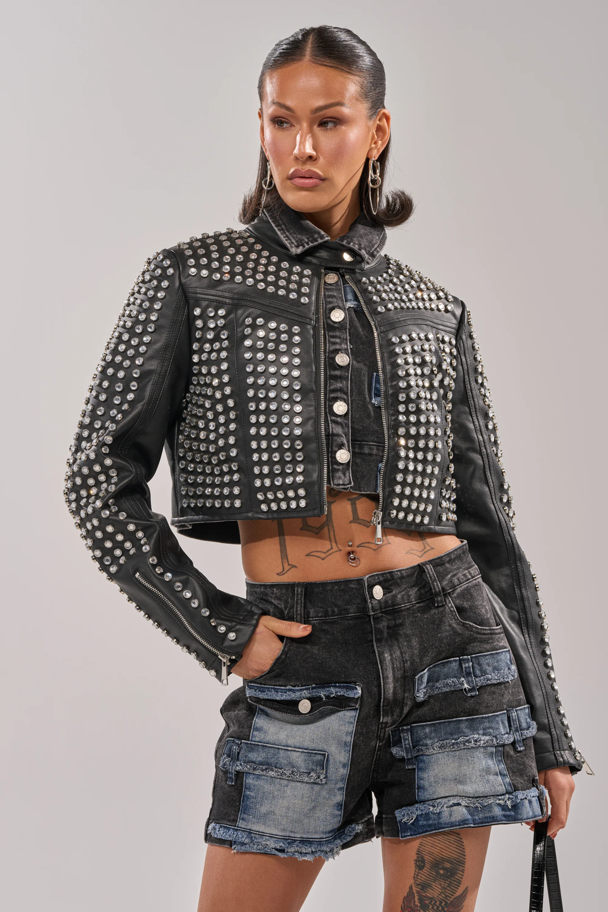 ASHTON RHINESTONE MOTO - Image 3