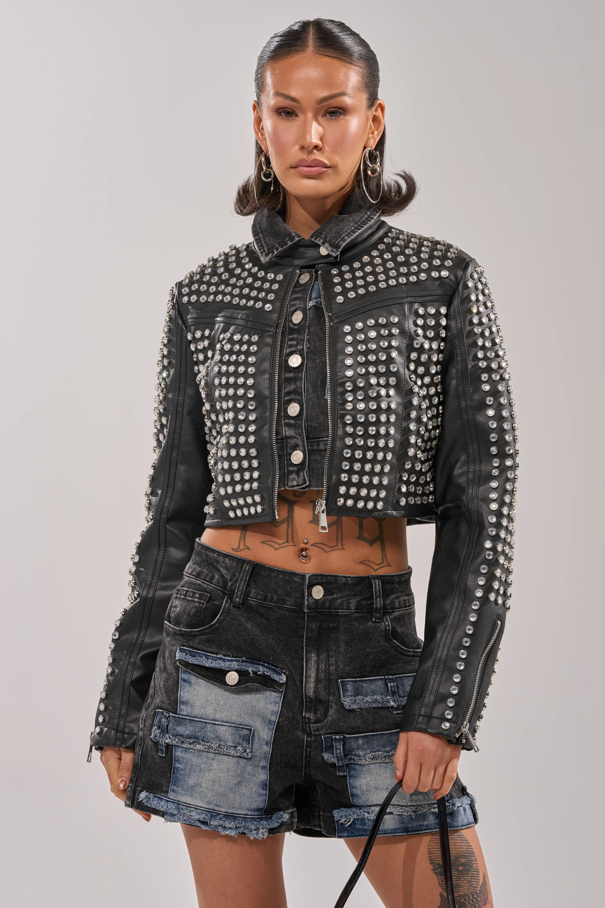 ASHTON RHINESTONE MOTO - Image 4