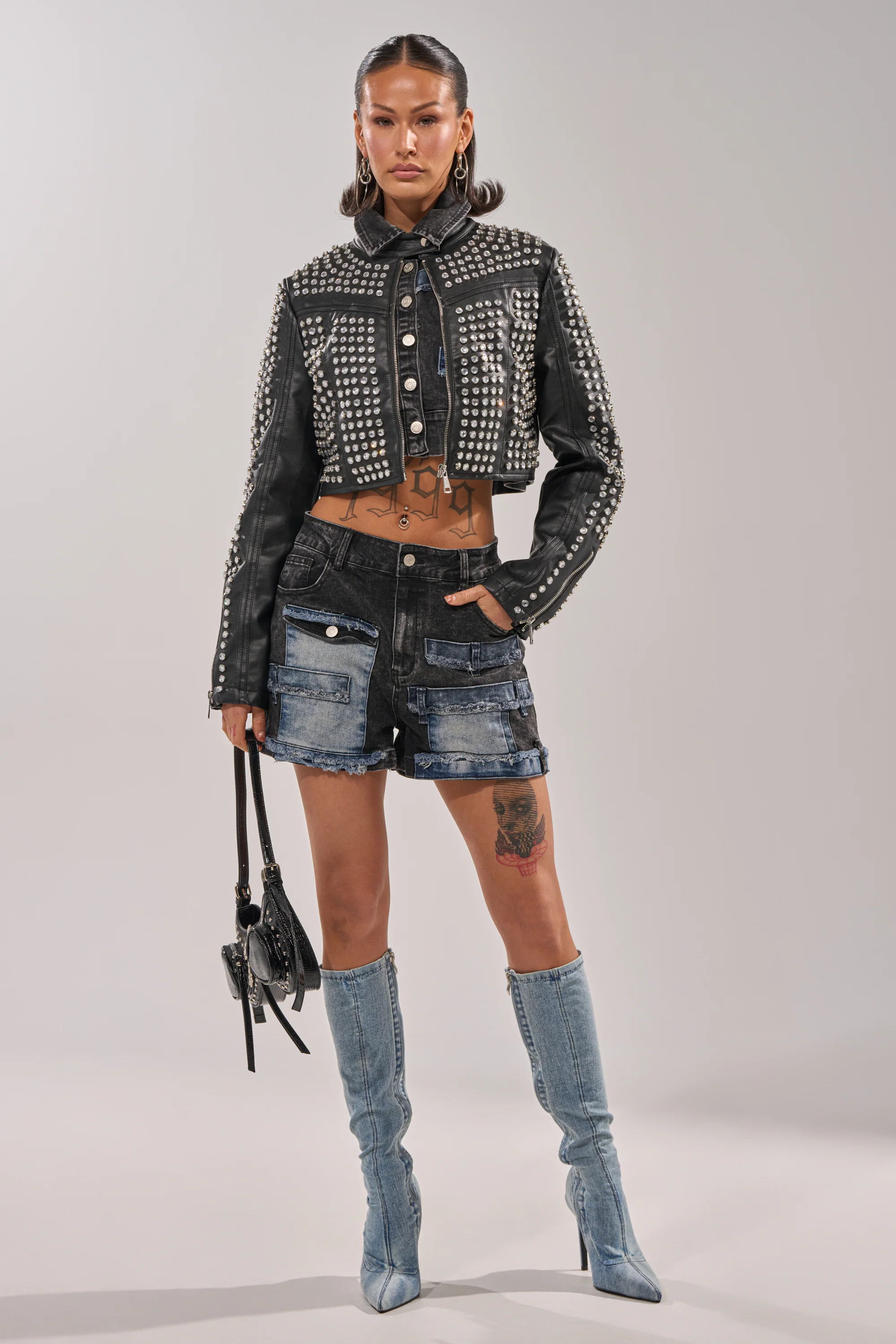 ASHTON RHINESTONE MOTO - Image 7
