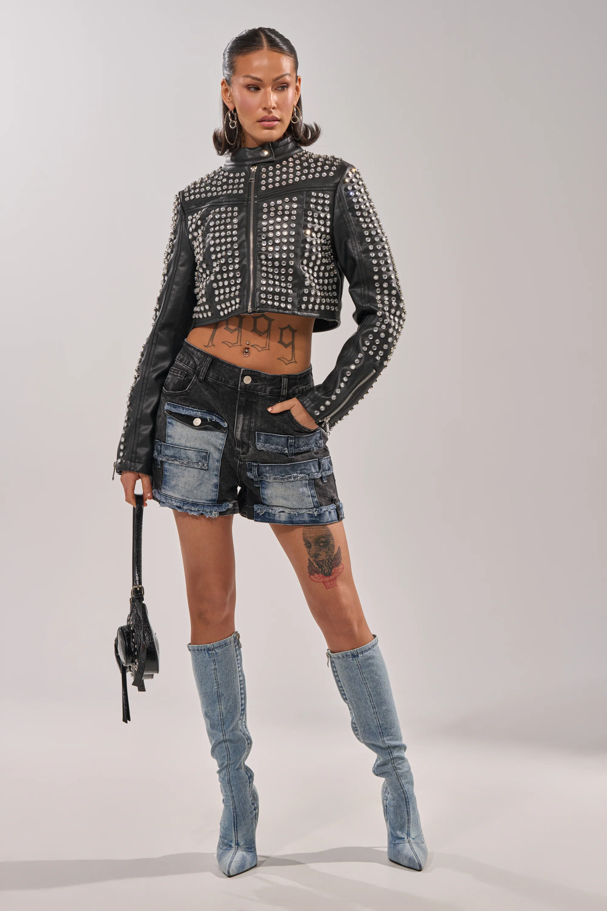 ASHTON RHINESTONE MOTO - Image 8
