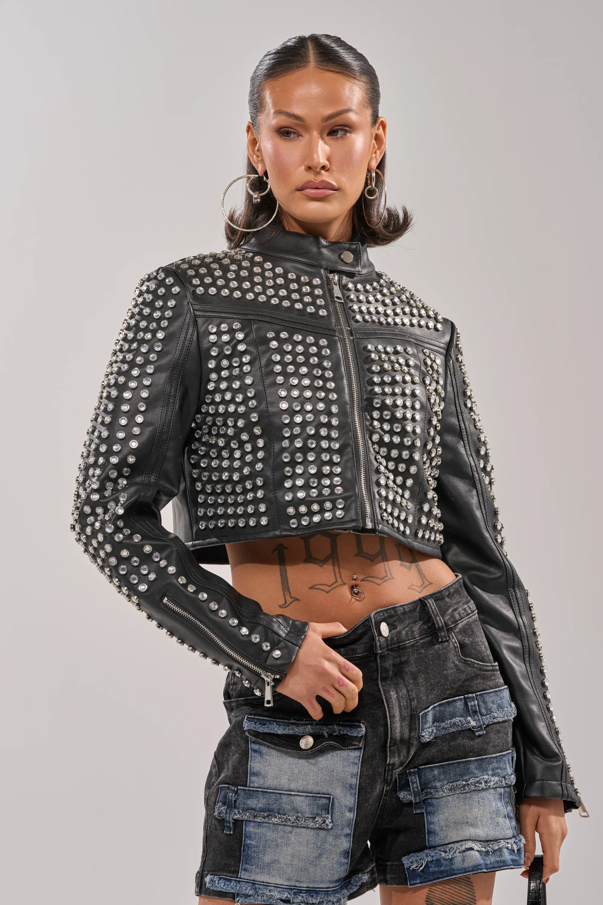 ASHTON RHINESTONE MOTO - Image 9
