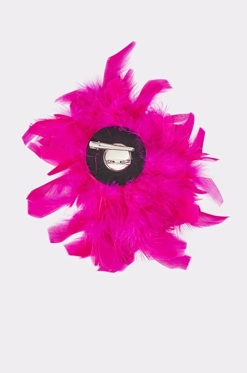 AT BRUNCH FEATHER BROOCH - Image 6