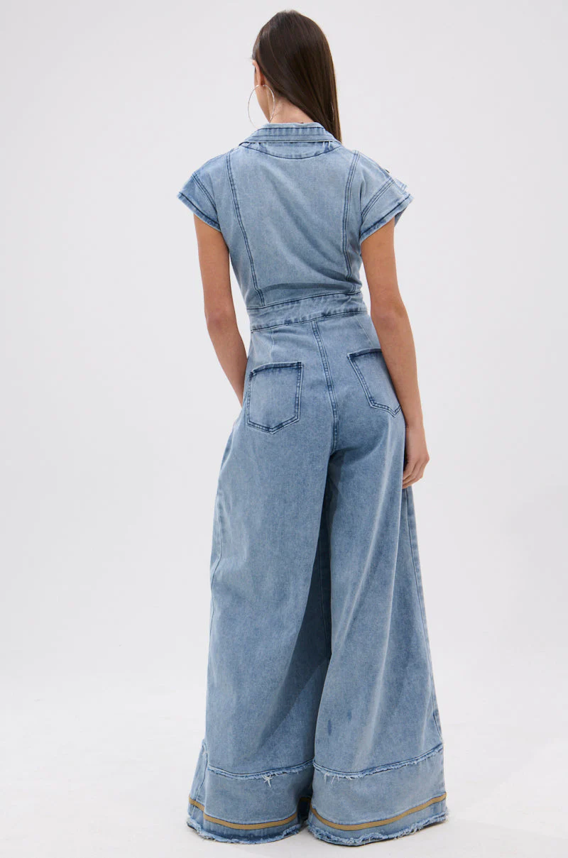 AT LEAST I LOOK CUTE DENIM JUMPSUIT - Image 16