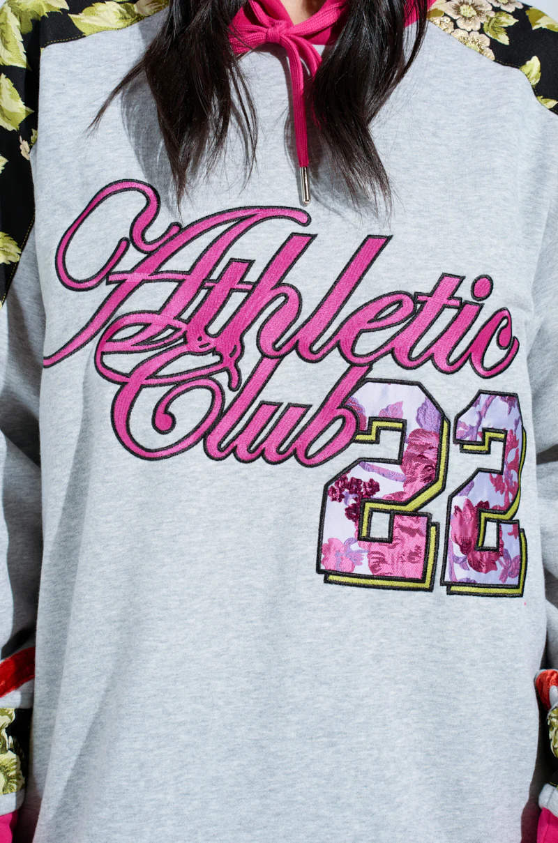ATHLETIC BROCADE SWEATSHIRT DRESS - Image 7