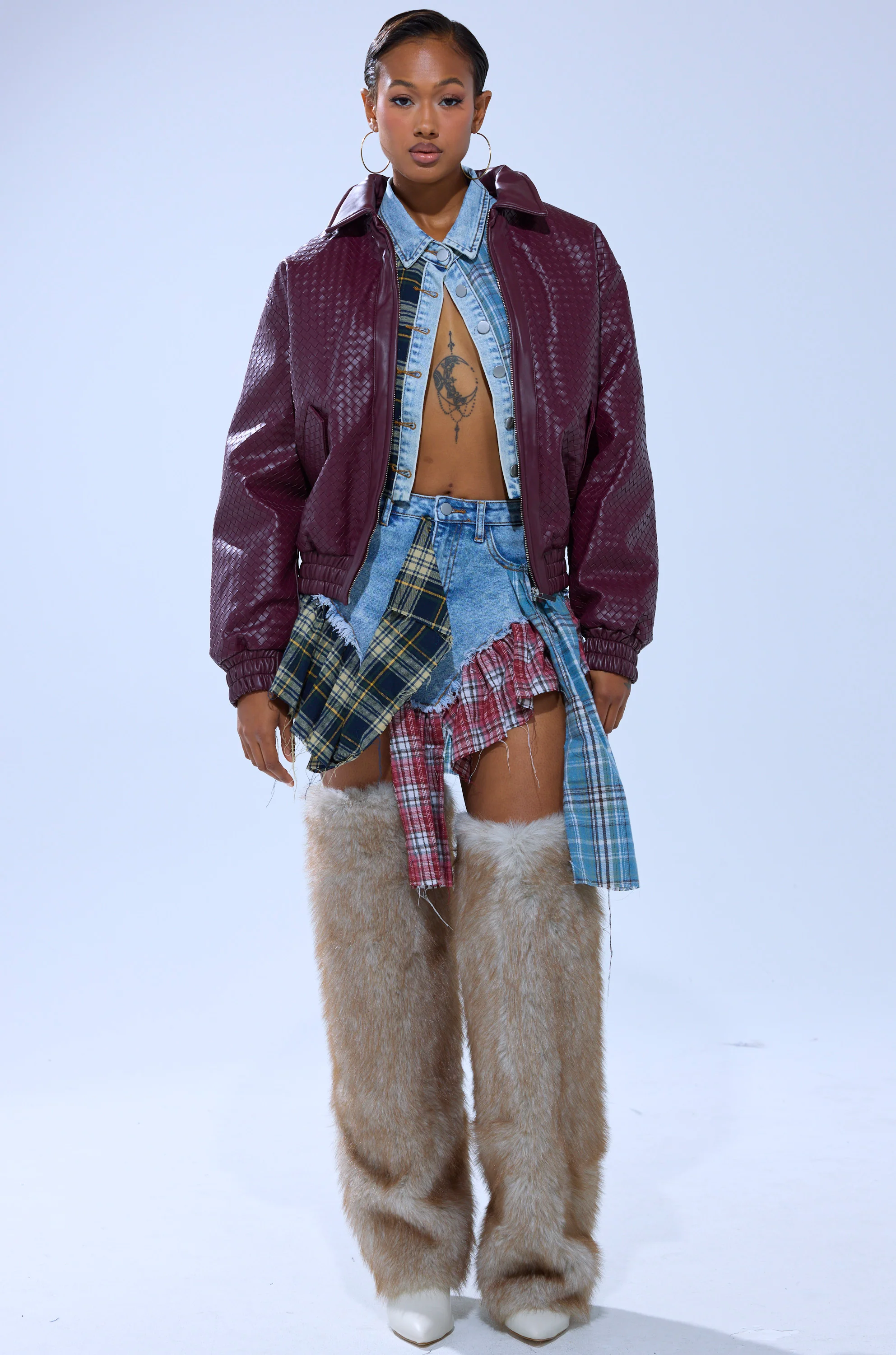 AUTUMN VIBES PLAID MINI SKIRT - Image 9