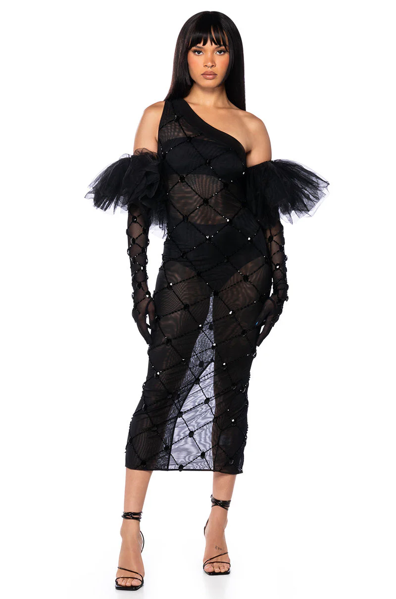 AVANT GARDE BEADED EVENING GLOVES - Image 2