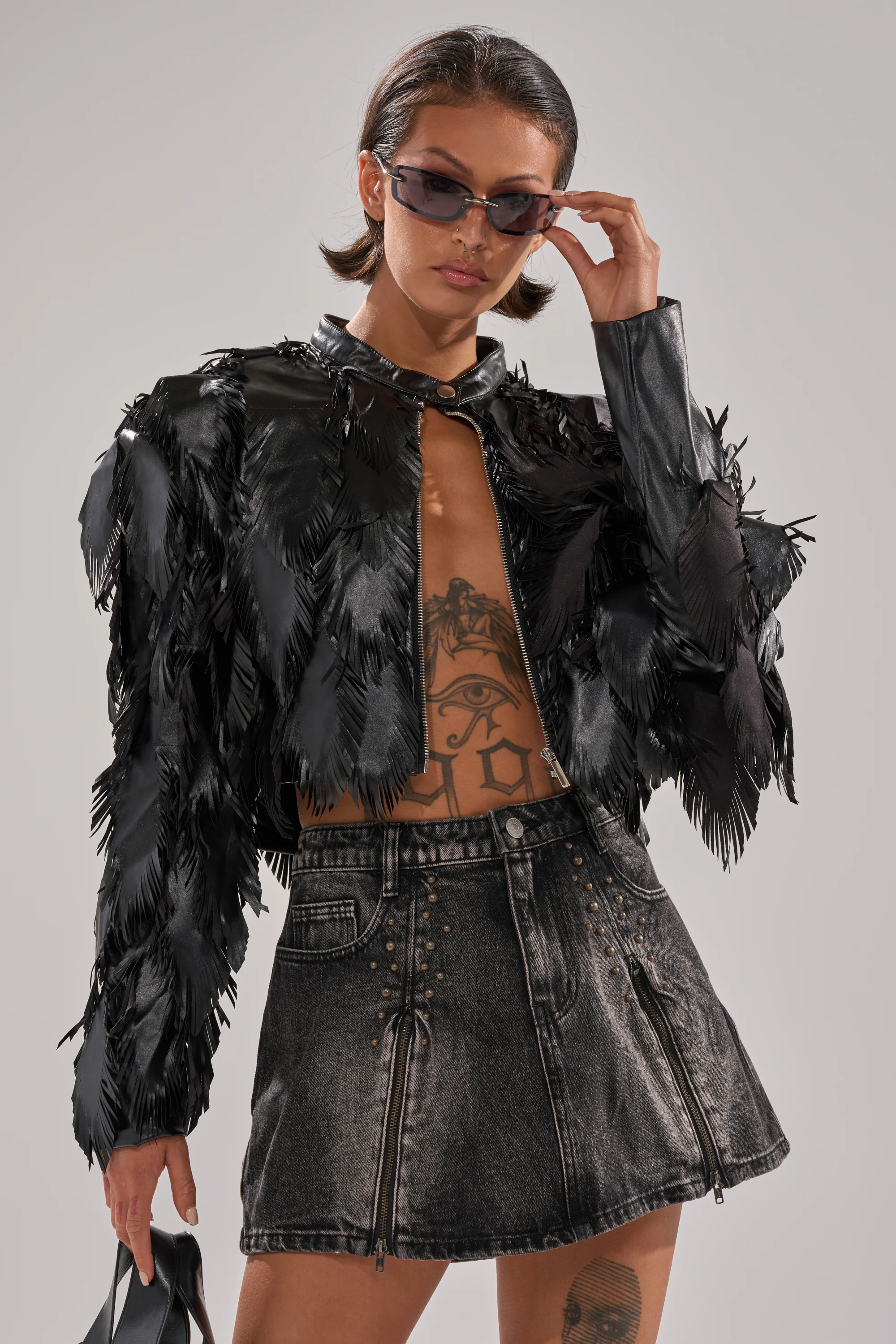 AVANT GARDE LASER CUT BOMBER - Image 3