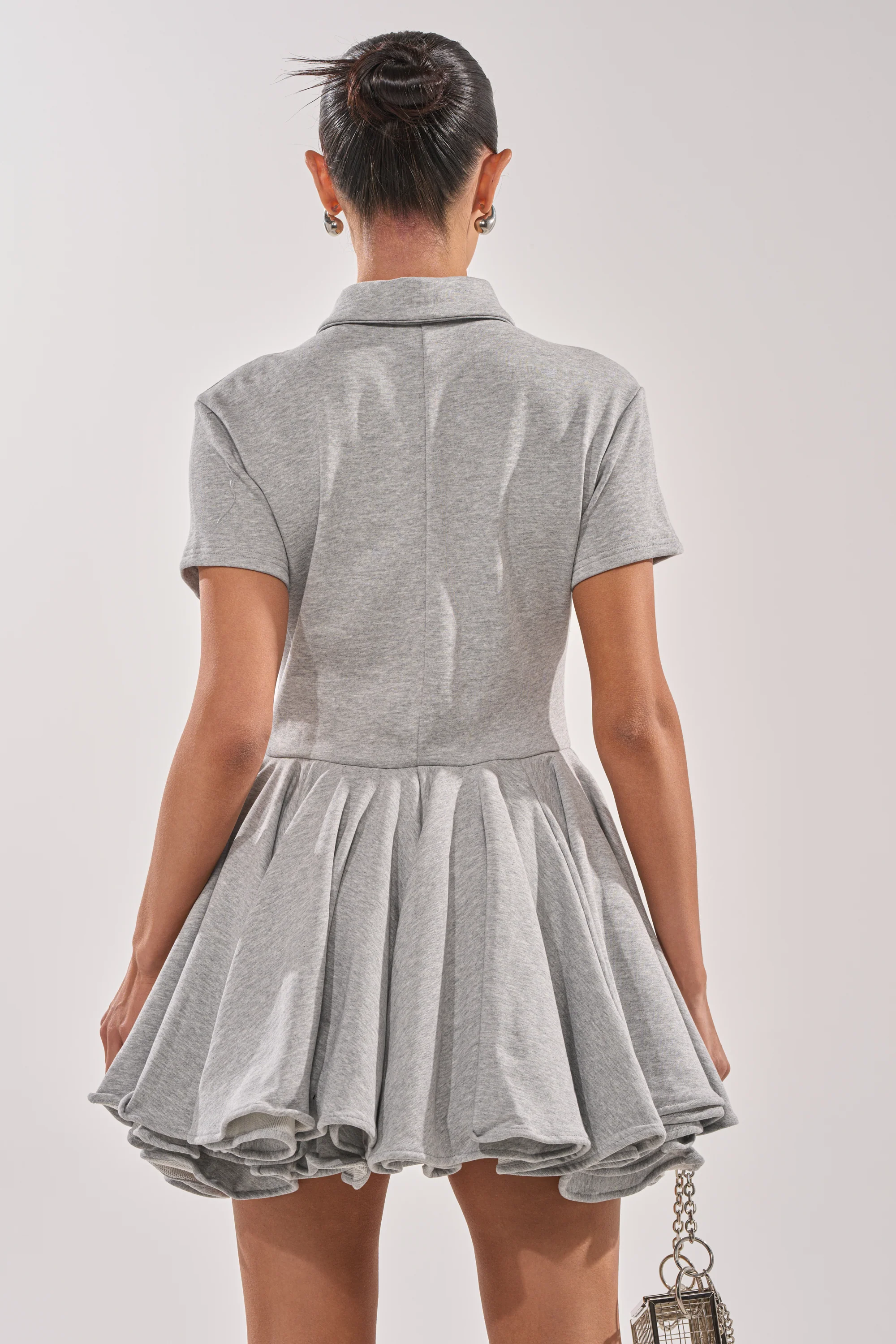 AVERY SHORT SLEEVE FRENCH TERRY MINI DRESS - Image 4