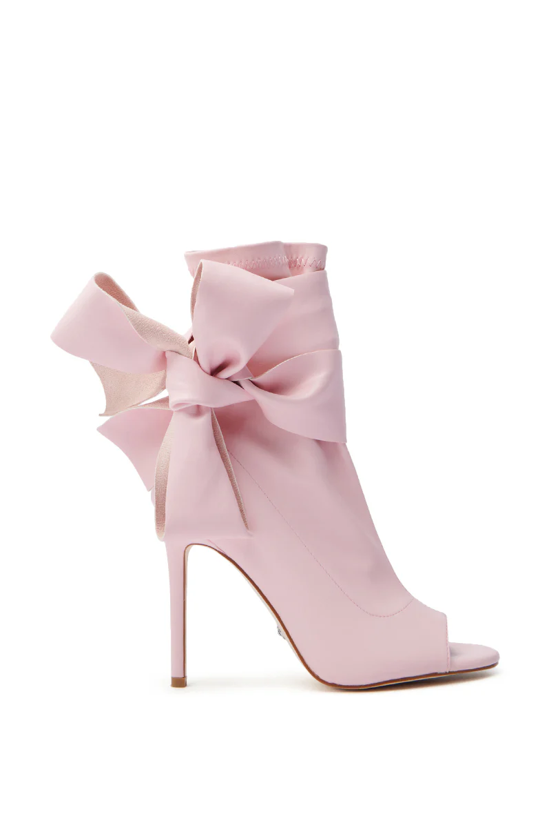 AZALEA WANG KLARICE PINK OPEN TOE BOOTIE - Image 5