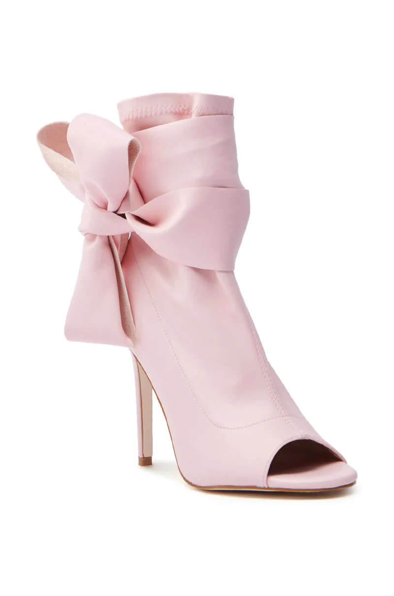 AZALEA WANG KLARICE PINK OPEN TOE BOOTIE - Image 6