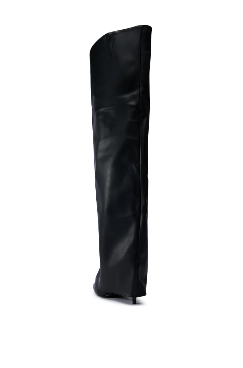 AZALEA WANG AGUILAR BLACK THIGH HIGH SUSPENDER BOOT - Image 6