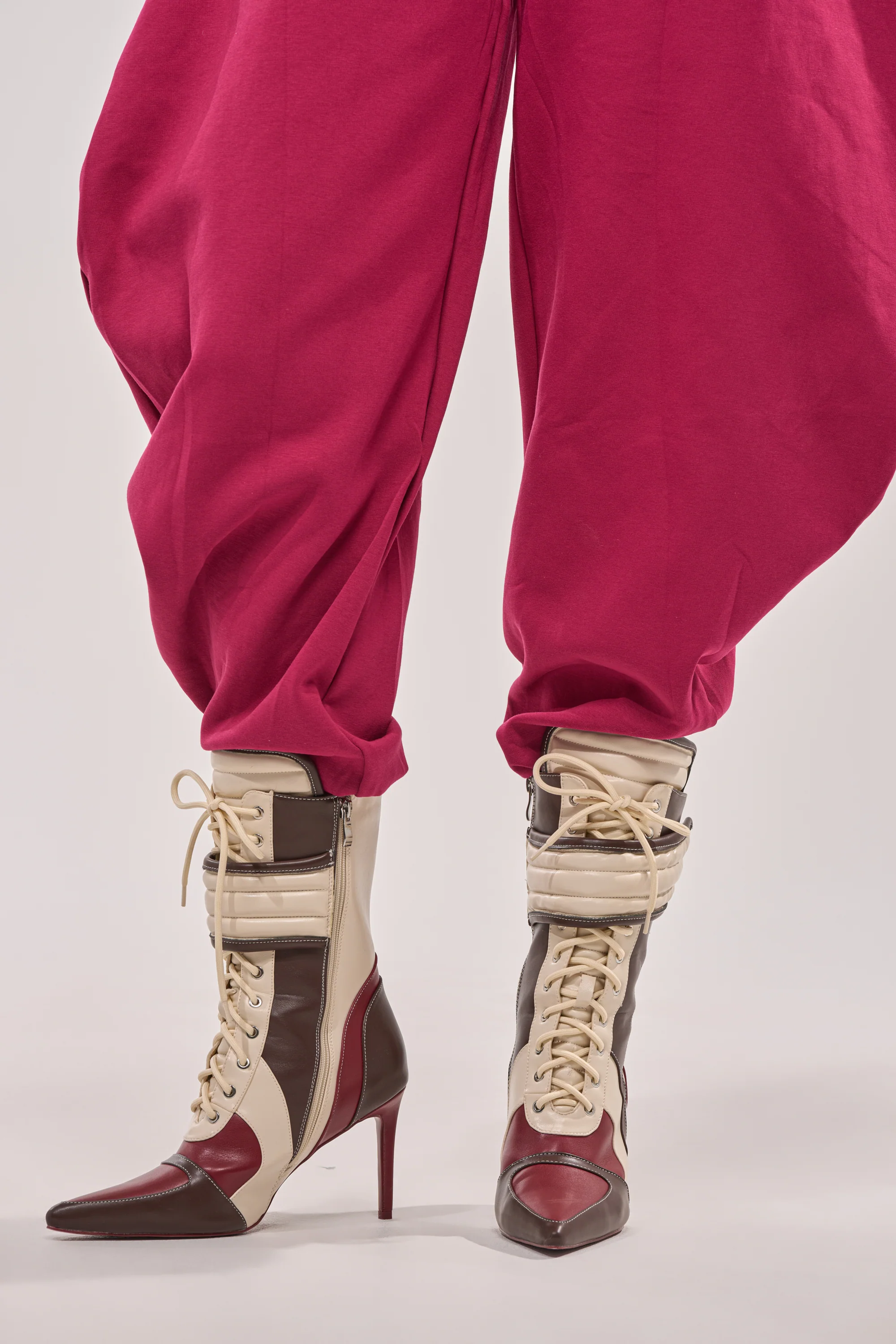 AZALEA WANG AMADA BROWN SPORTY STILETTO BOOTIE - Image 3