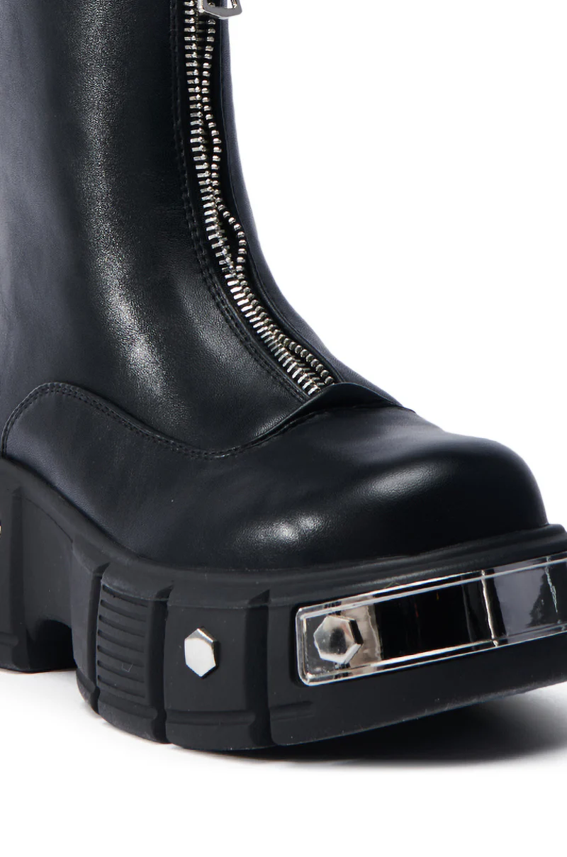 AZALEA WANG AMARANTA BLACK BOOTIE - Image 8