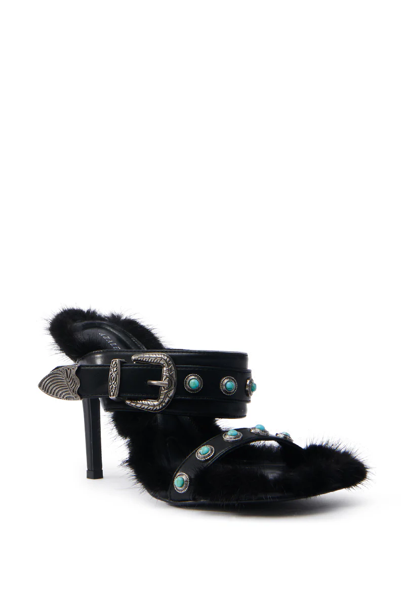 AZALEA WANG AUGER BLACK SANDAL - Image 5