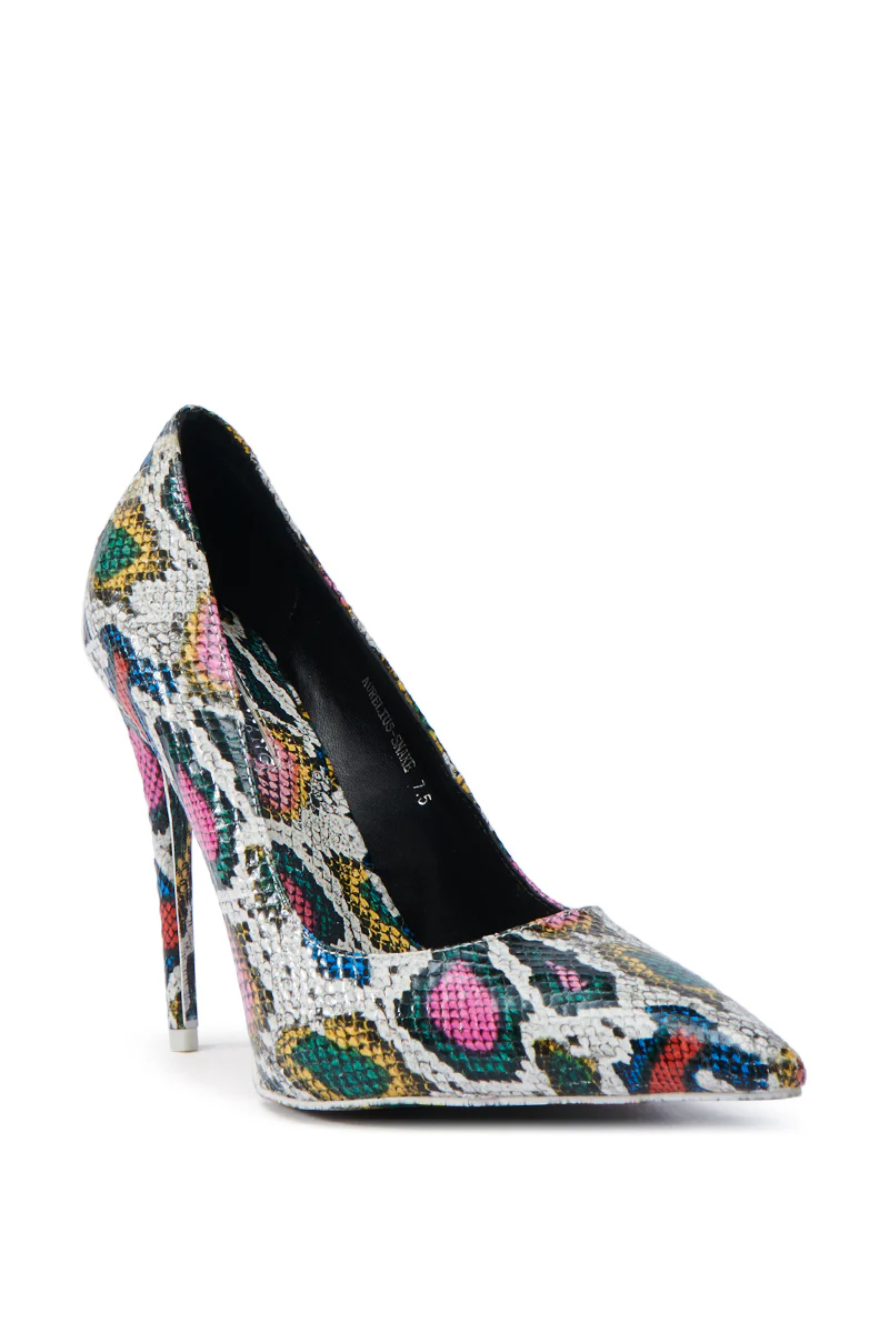 AZALEA WANG AURELIUS MULTI SNAKE STILETTO PUMP - Image 6