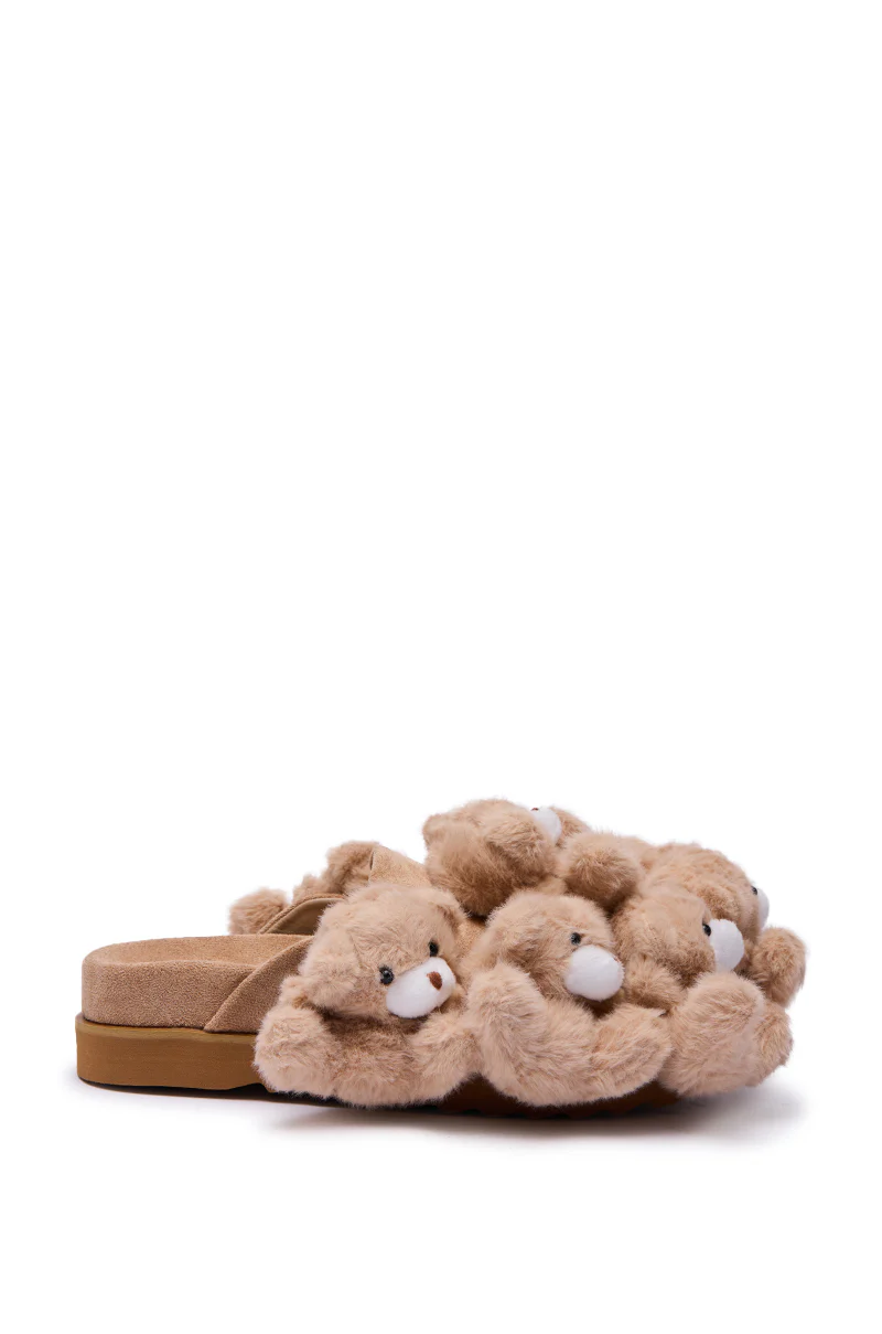 AZALEA WANG AURORA BEIGE TEDDY BEAR CLOG - Image 4