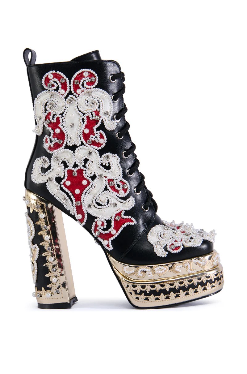 AZALEA WANG BLITHE EMBELLISHED BOOTIE - Image 2