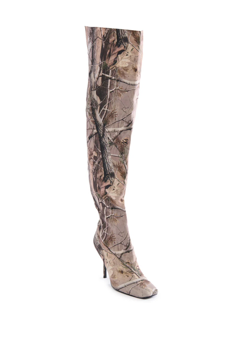 AZALEA WANG BOISTEROUS CAMO SQUARE TOE BOOT - Image 5