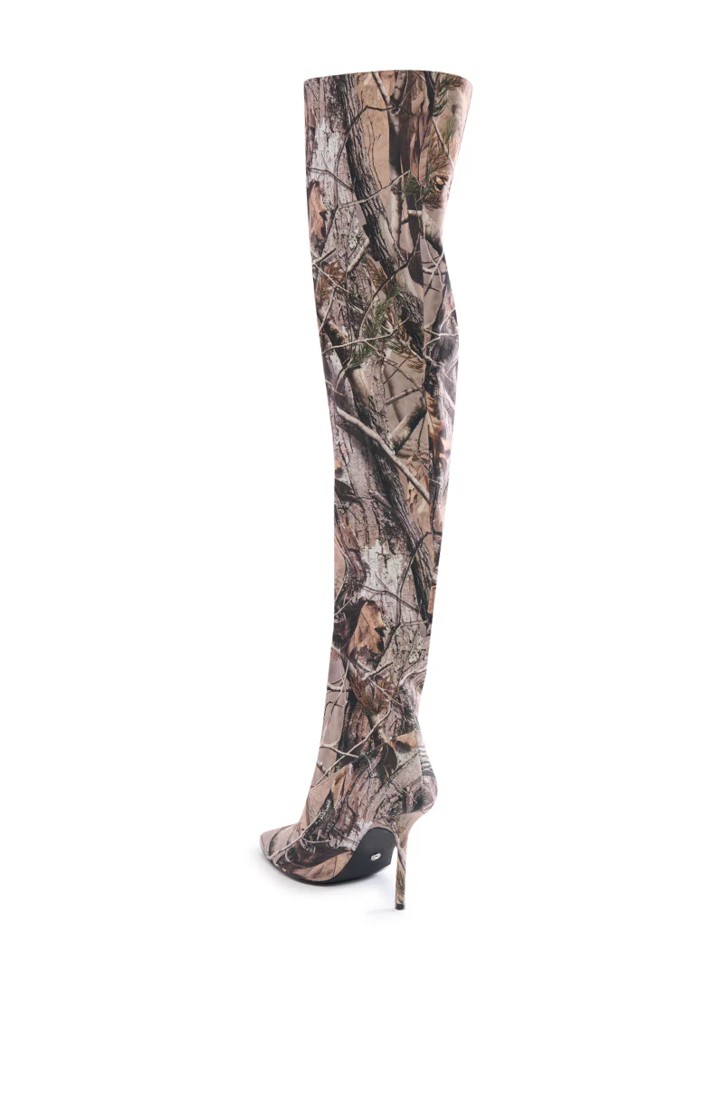 AZALEA WANG BOISTEROUS CAMO SQUARE TOE BOOT - Image 6