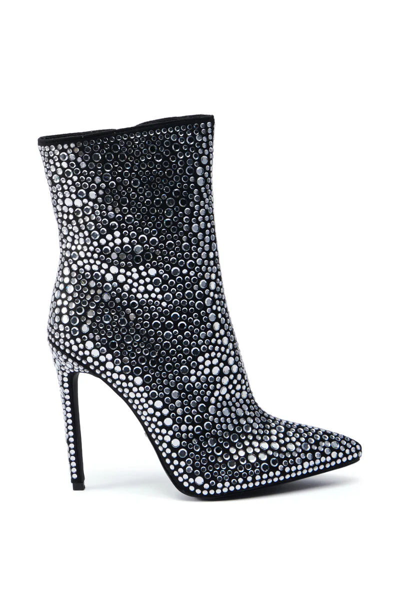 AZALEA WANG BRAULIO BLACK STILETTO BOOTIE - Image 2